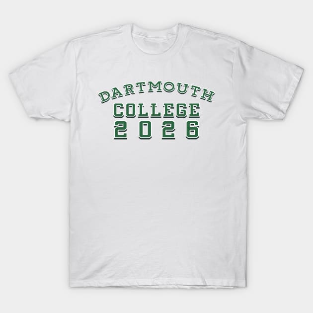 Dartmouth College Class of 2026 T-Shirt by MiloAndOtis